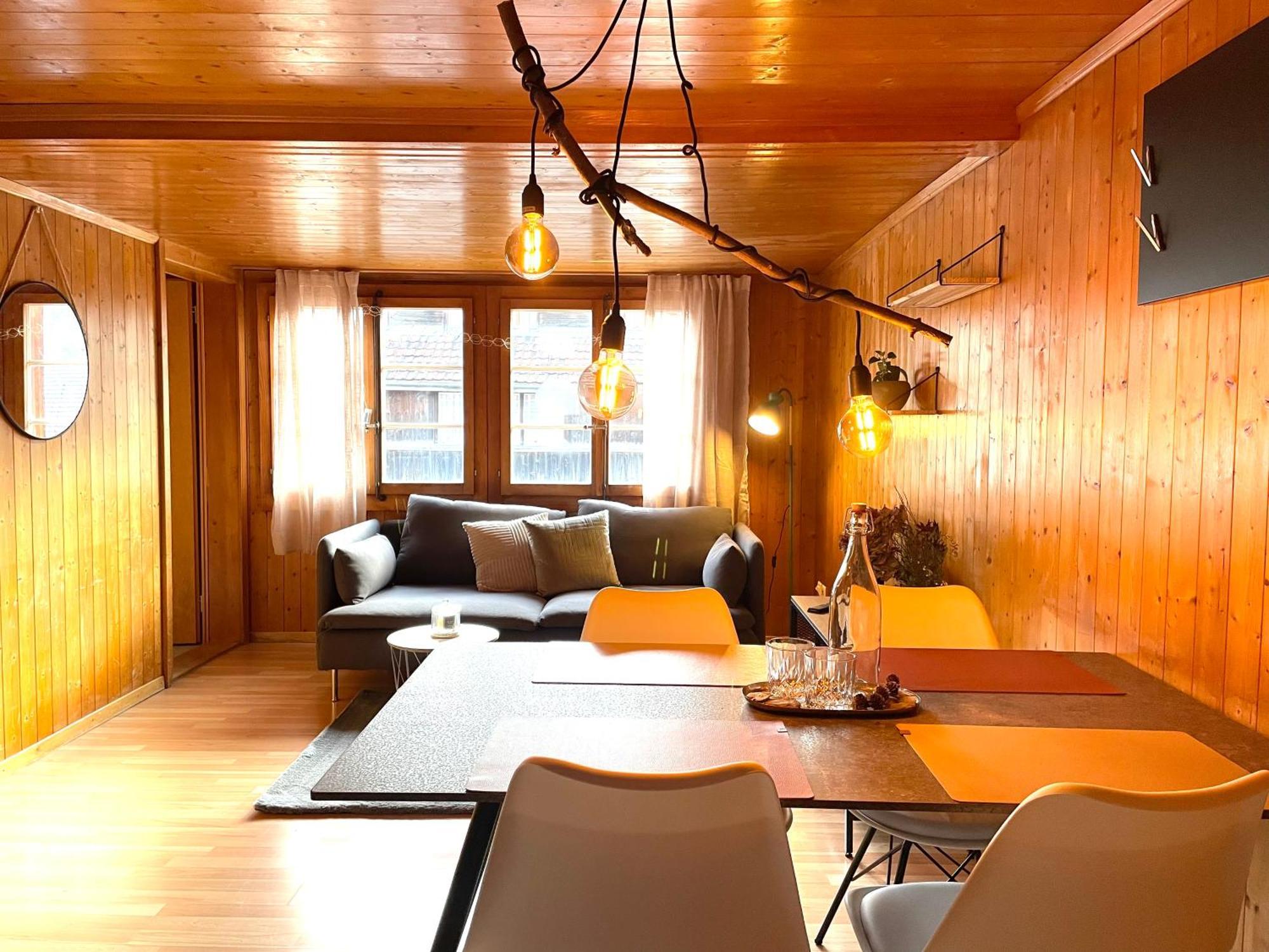 Charming, Well-Equipped Alpine Apartment Kandersteg Luaran gambar